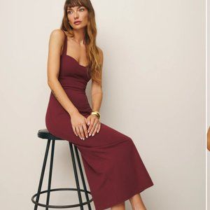 Reformation : Nelle Knit Dress in Chianti